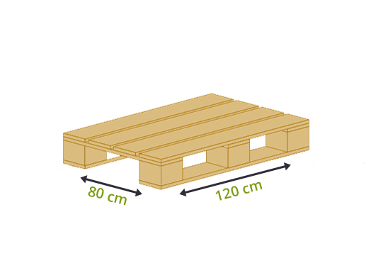 Euro wooden pallet 120x80cm