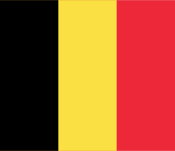 The flag of Belgium