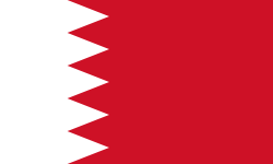 The flag of Bahrain