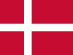 The flag of Denmark