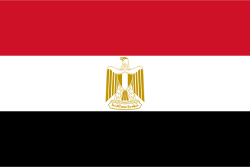 The flag of Egypt