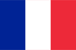 The flag of France