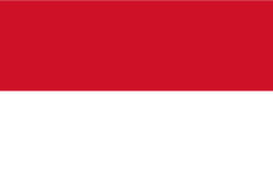 The flag of Indonesia