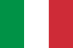 The flag of Italy