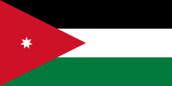 The flag of Jordan
