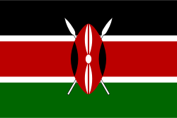 The flag of Kenya