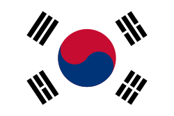 The flag of South Korea