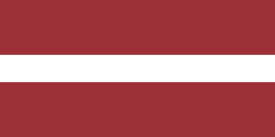 The flag of Latvia