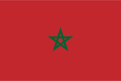 The flag of Morocco