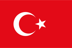 The flag of Turkey