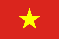 The flag of Vietnam