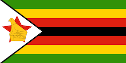 The flag of Zimbabwe